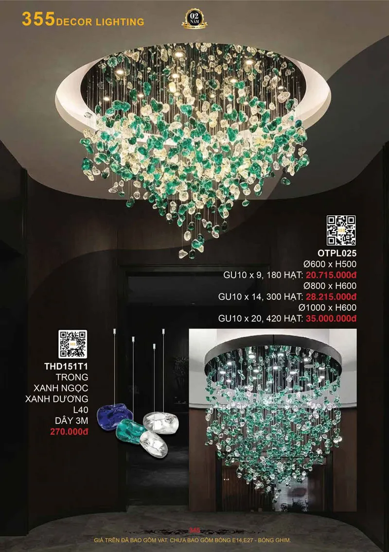 Catalogue Đèn Trang Trí 355 Decor 2026 - Trang 346)
