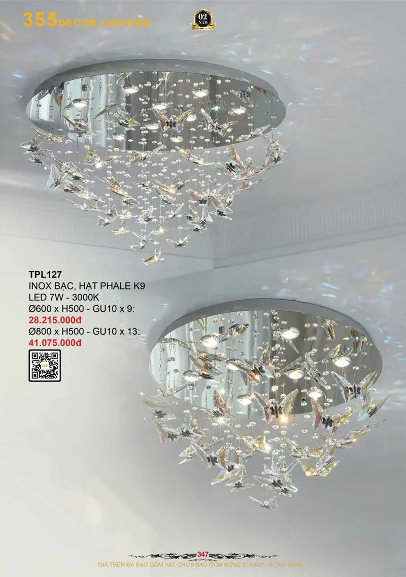 Catalogue Đèn Trang Trí 355 Decor 2026 - Trang 348)