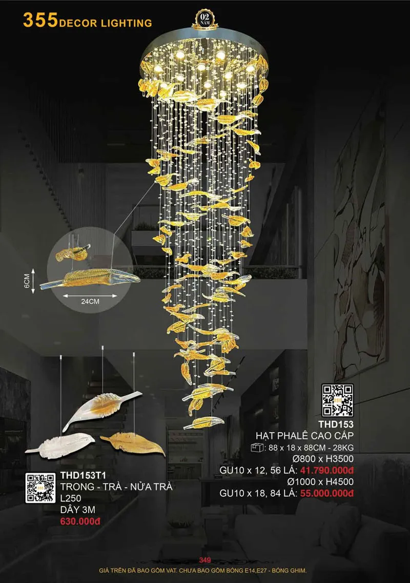 Catalogue Đèn Trang Trí 355 Decor 2026 - Trang 350)