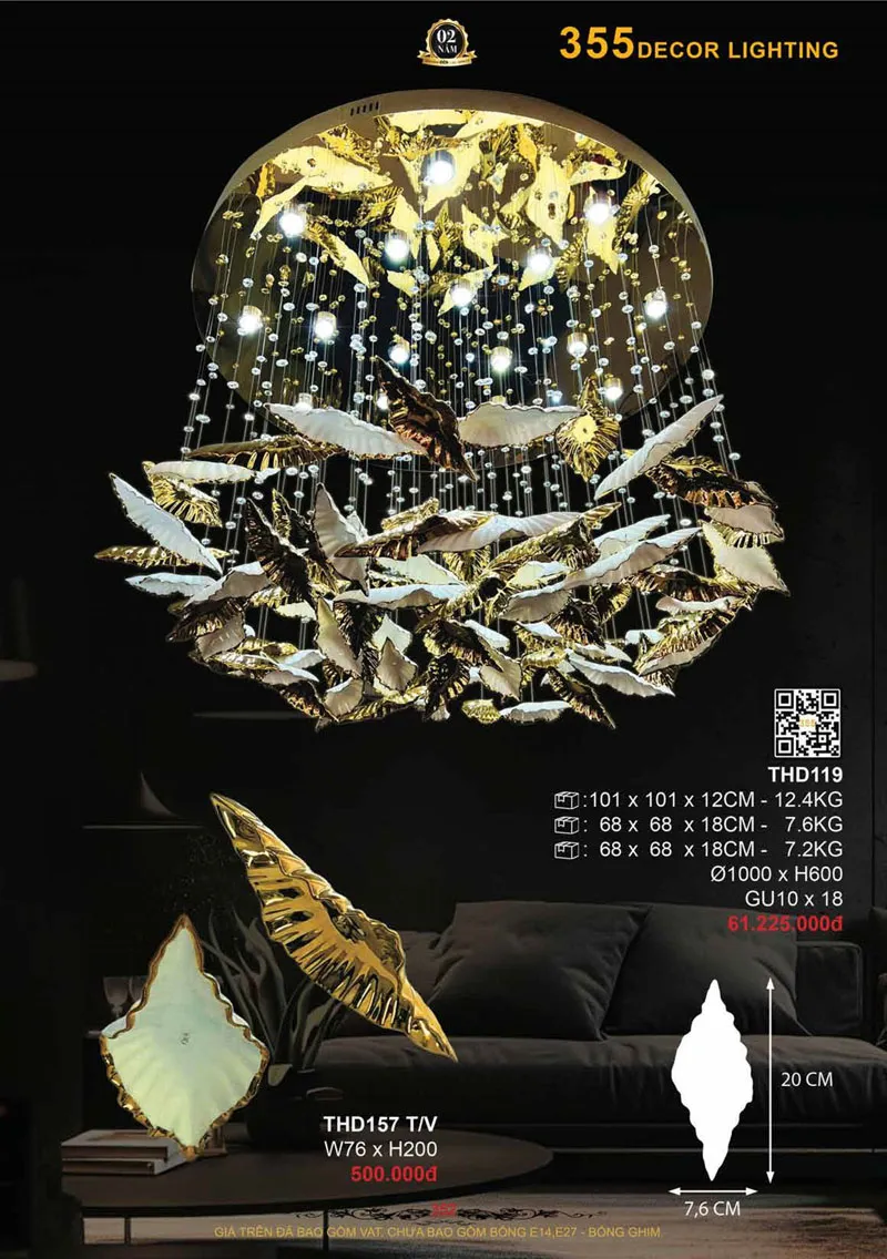 Catalogue Đèn Trang Trí 355 Decor 2026 - Trang 353)