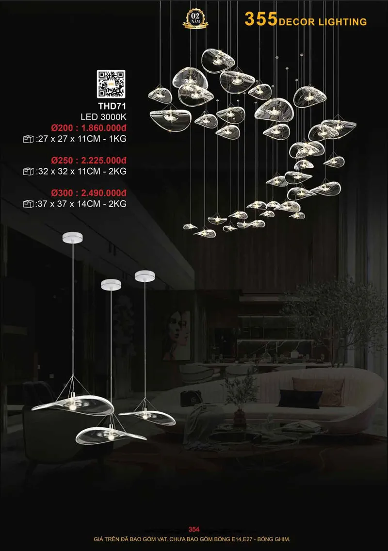 Catalogue Đèn Trang Trí 355 Decor 2026 - Trang 355)