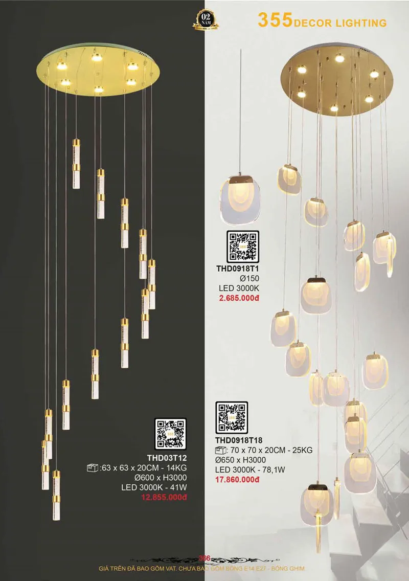 Catalogue Đèn Trang Trí 355 Decor 2026 - Trang 367)