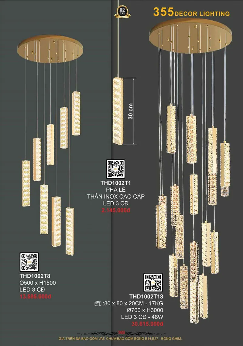 Catalogue Đèn Trang Trí 355 Decor 2026 - Trang 369)