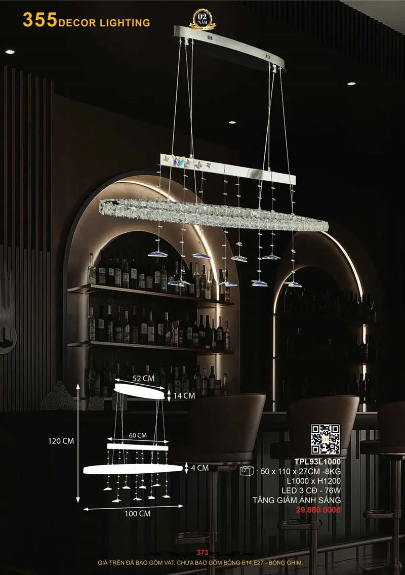 Catalogue Đèn Trang Trí 355 Decor 2026 - Trang 374)