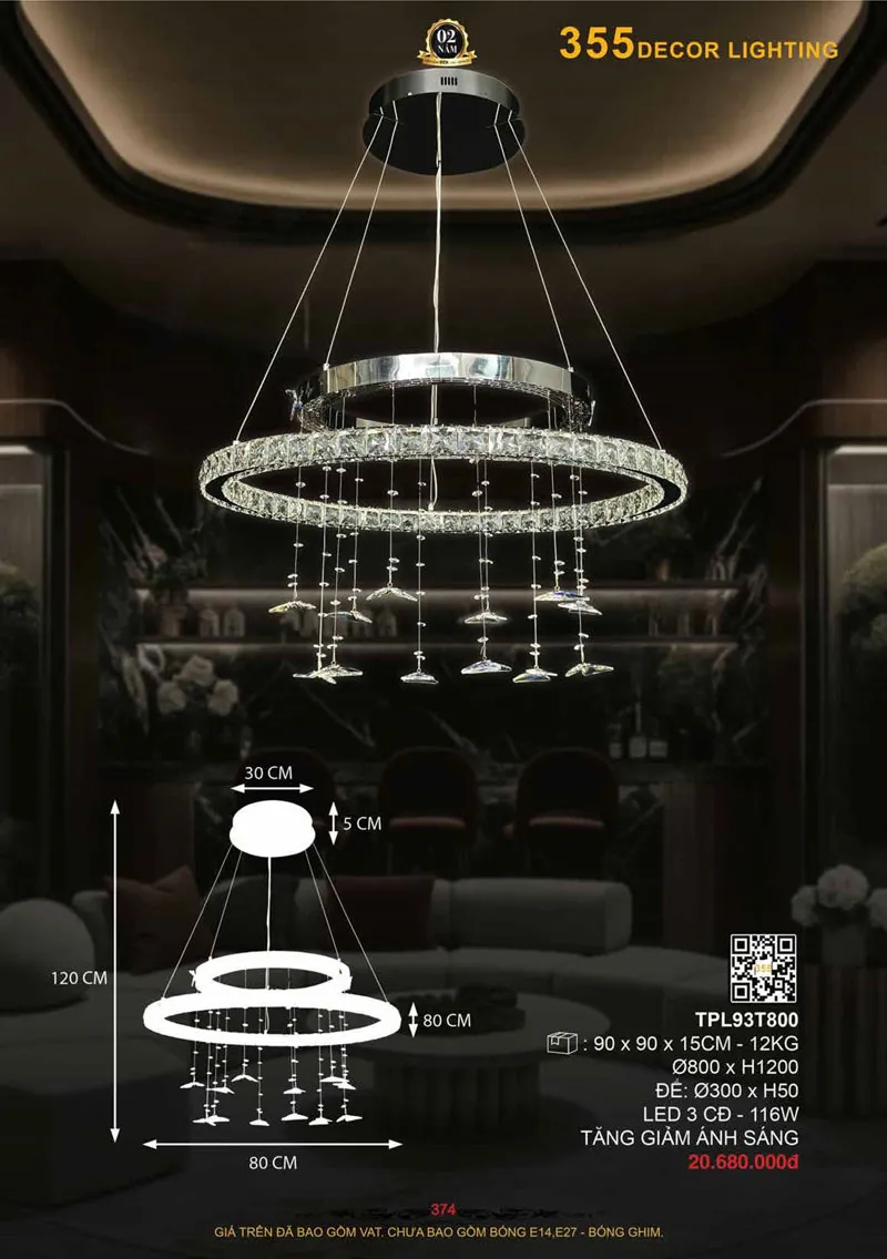 Catalogue Đèn Trang Trí 355 Decor 2026 - Trang 375)