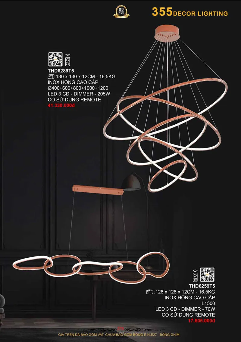 Catalogue Đèn Trang Trí 355 Decor 2026 - Trang 377)