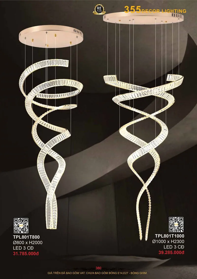 Catalogue Đèn Trang Trí 355 Decor 2026 - Trang 381)