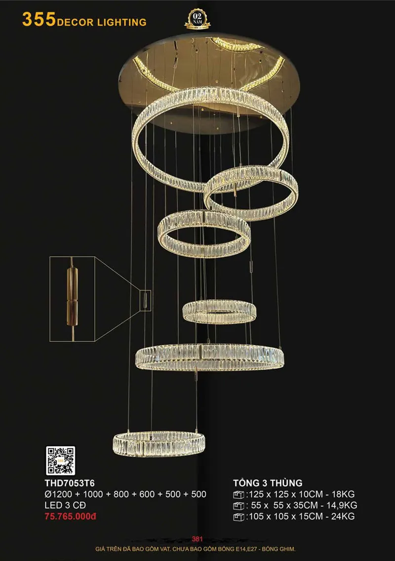 Catalogue Đèn Trang Trí 355 Decor 2026 - Trang 382)