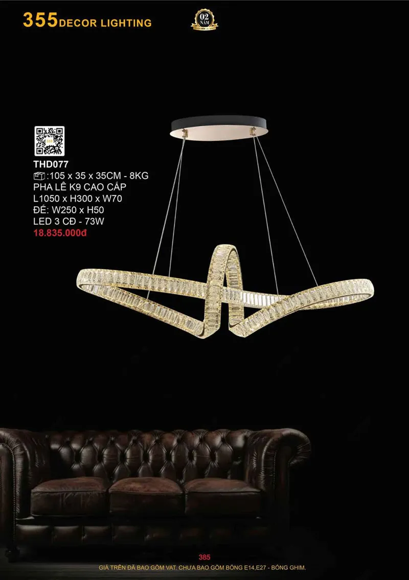 Catalogue Đèn Trang Trí 355 Decor 2026 - Trang 386)