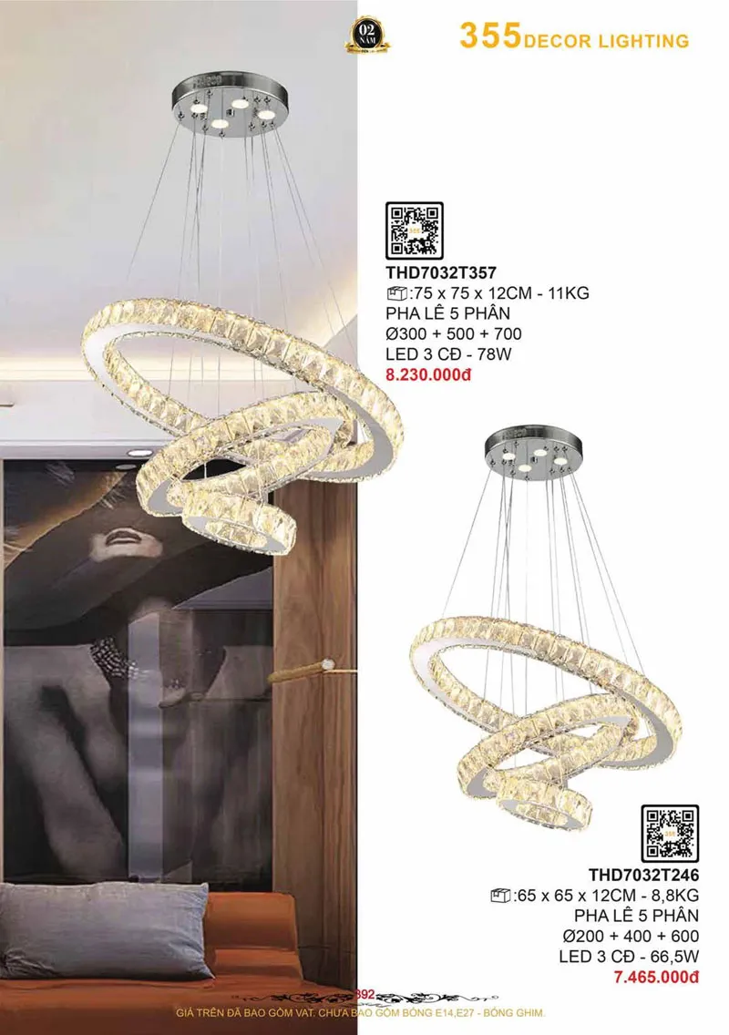 Catalogue Đèn Trang Trí 355 Decor 2026 - Trang 393)