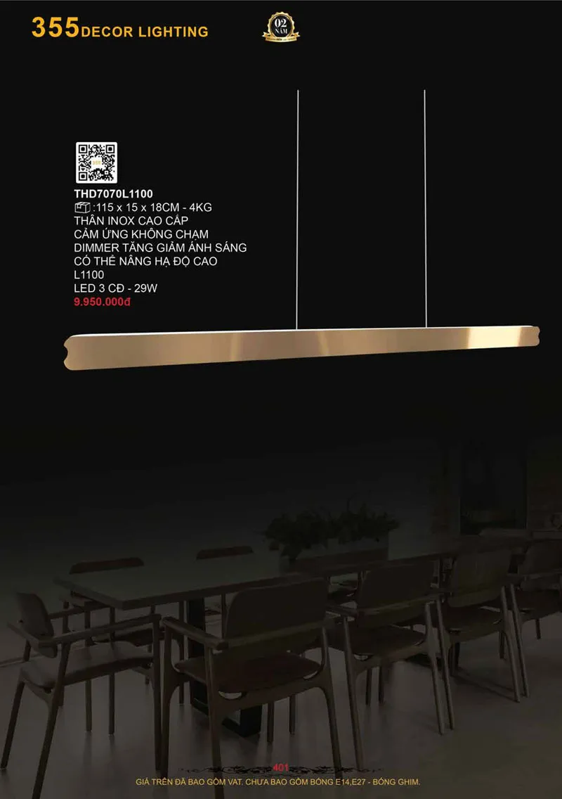 Catalogue Đèn Trang Trí 355 Decor 2026 - Trang 402)