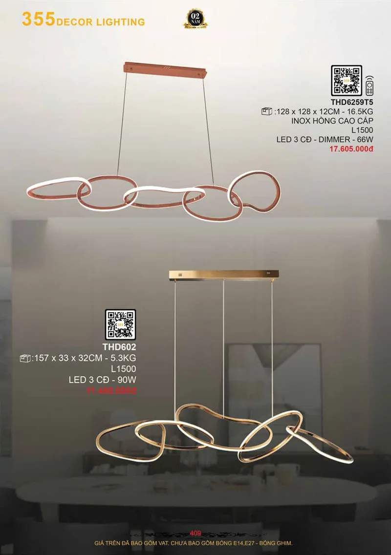 Catalogue Đèn Trang Trí 355 Decor 2026 - Trang 410)