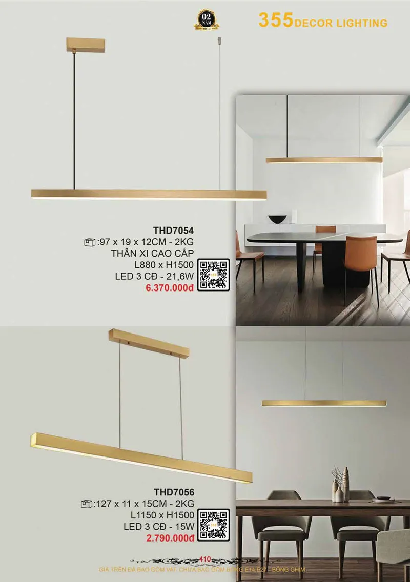 Catalogue Đèn Trang Trí 355 Decor 2026 - Trang 411)