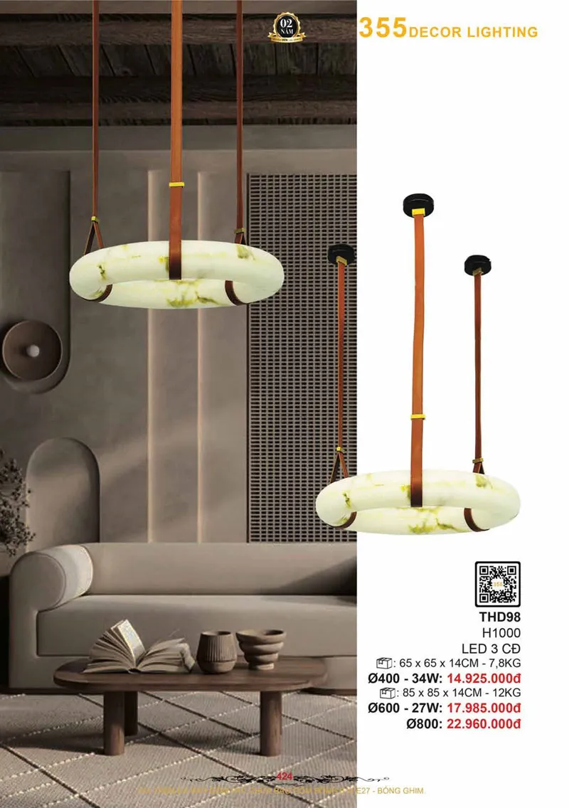 Catalogue Đèn Trang Trí 355 Decor 2026 - Trang 425)