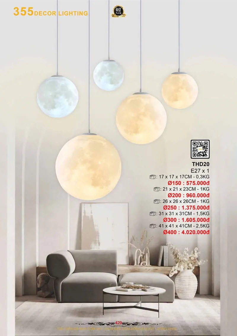 Catalogue Đèn Trang Trí 355 Decor 2026 - Trang 430)