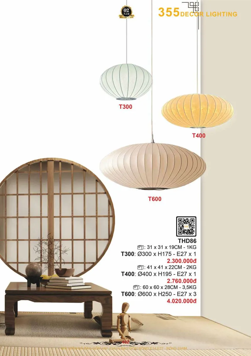 Catalogue Đèn Trang Trí 355 Decor 2026 - Trang 433)