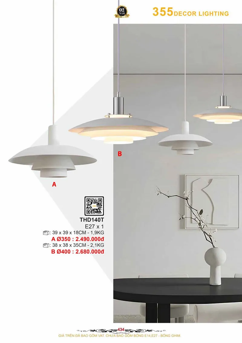 Catalogue Đèn Trang Trí 355 Decor 2026 - Trang 435)