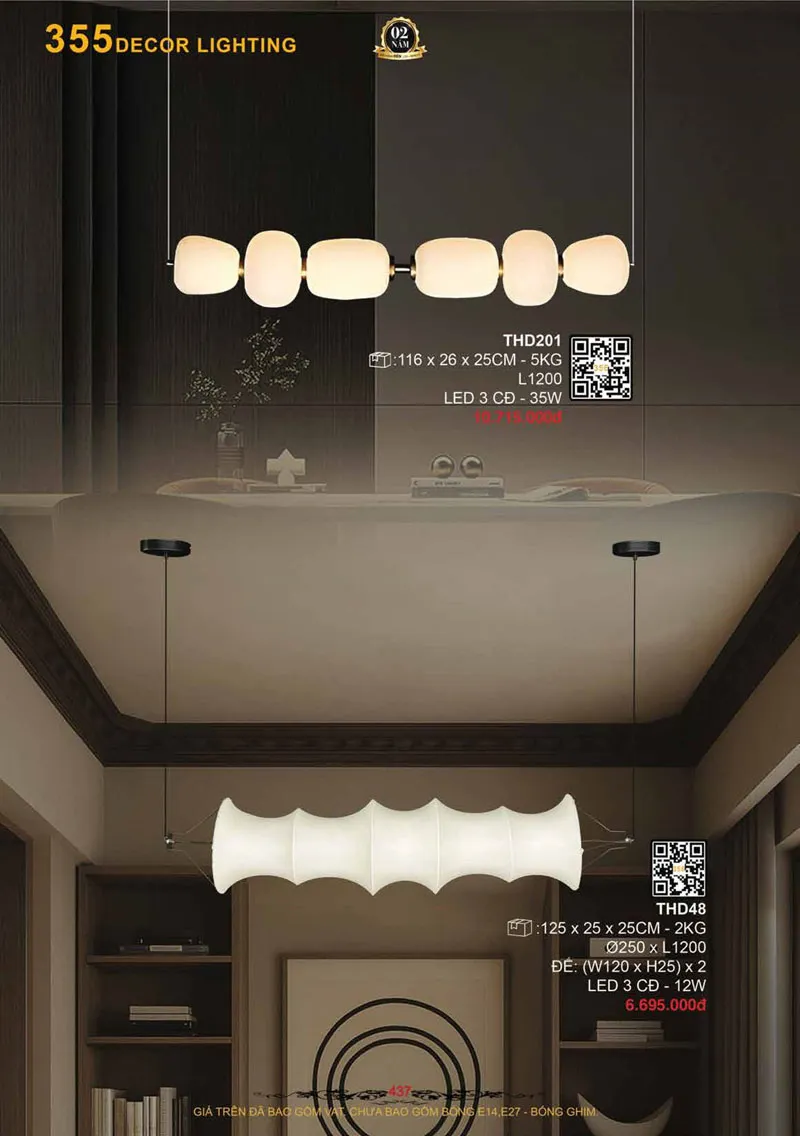 Catalogue Đèn Trang Trí 355 Decor 2026 - Trang 438)