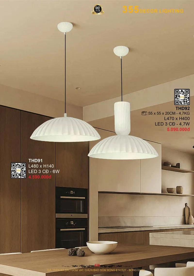 Catalogue Đèn Trang Trí 355 Decor 2026 - Trang 439)