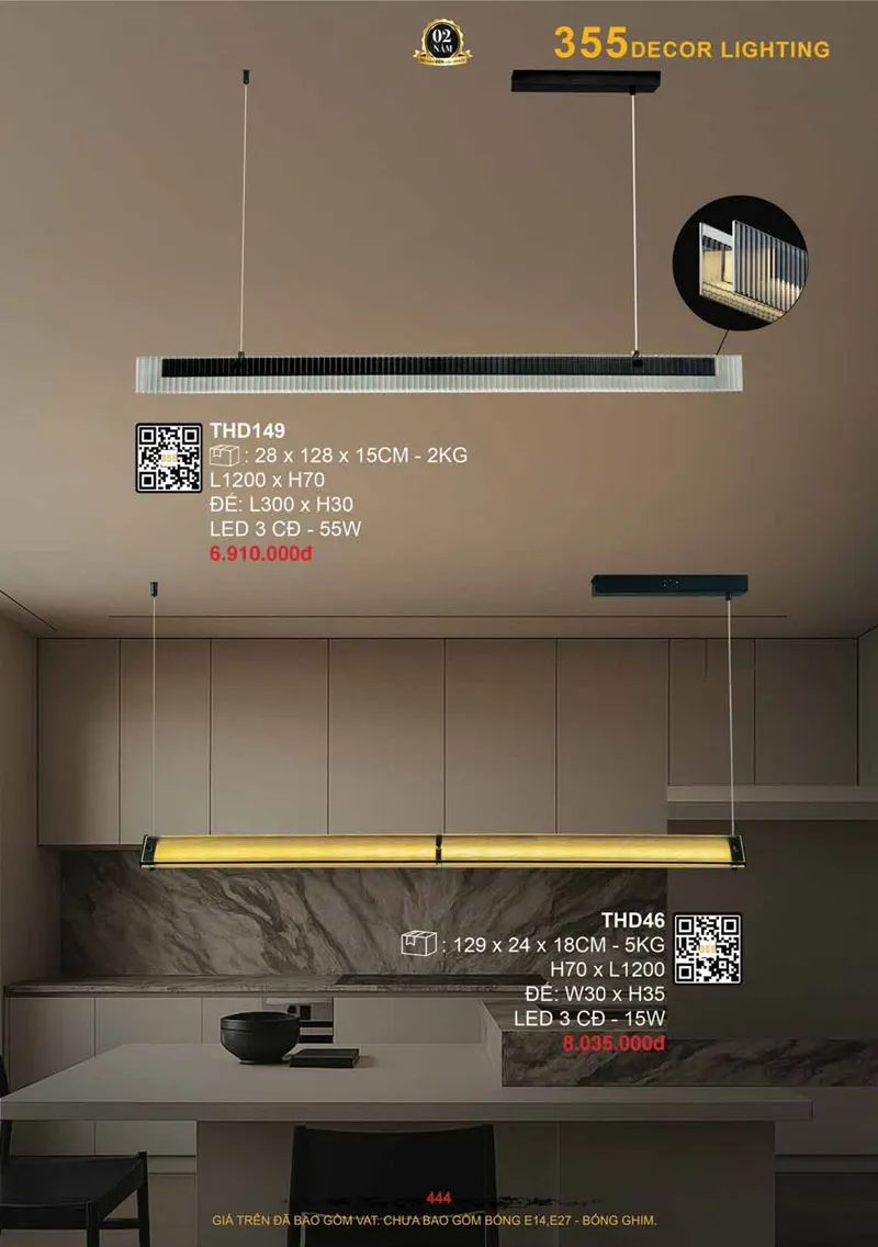 Catalogue Đèn Trang Trí 355 Decor 2026 - Trang 445)