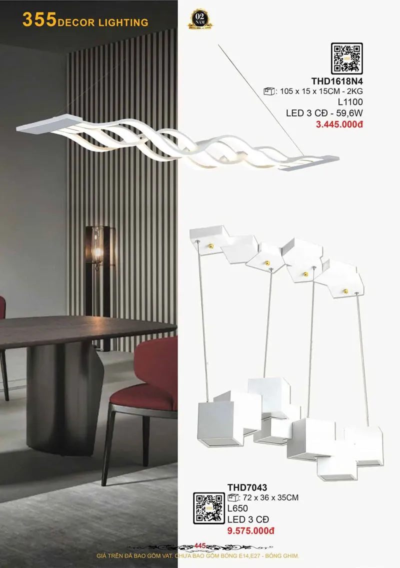 Catalogue Đèn Trang Trí 355 Decor 2026 - Trang 446)