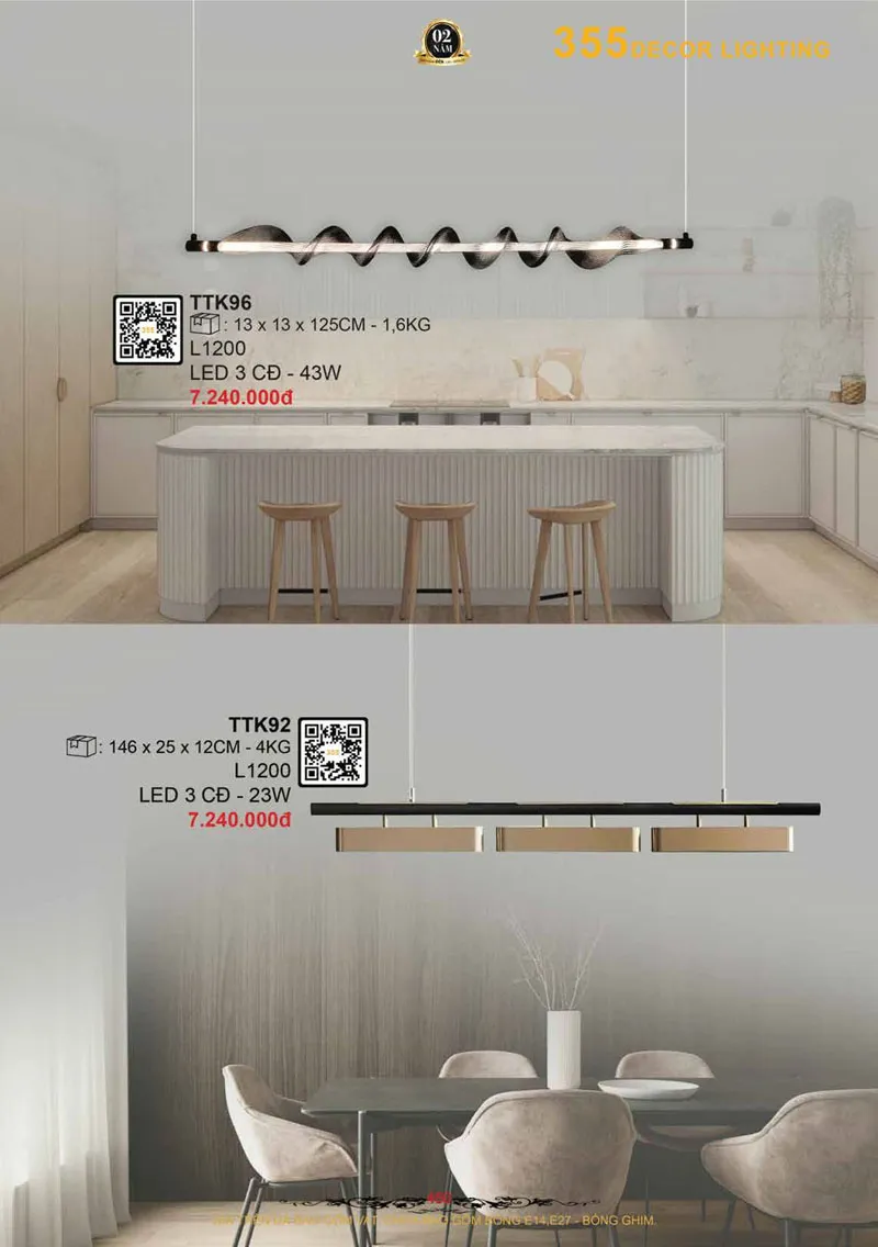 Catalogue Đèn Trang Trí 355 Decor 2026 - Trang 451)