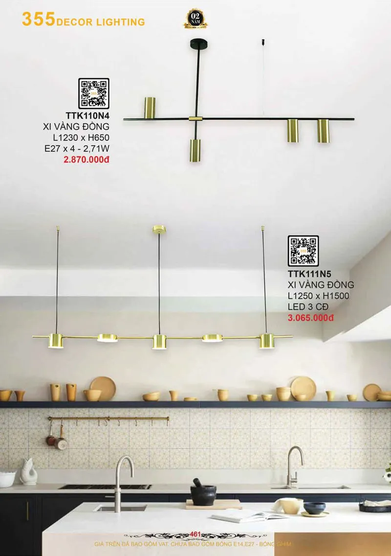 Catalogue Đèn Trang Trí 355 Decor 2026 - Trang 462)