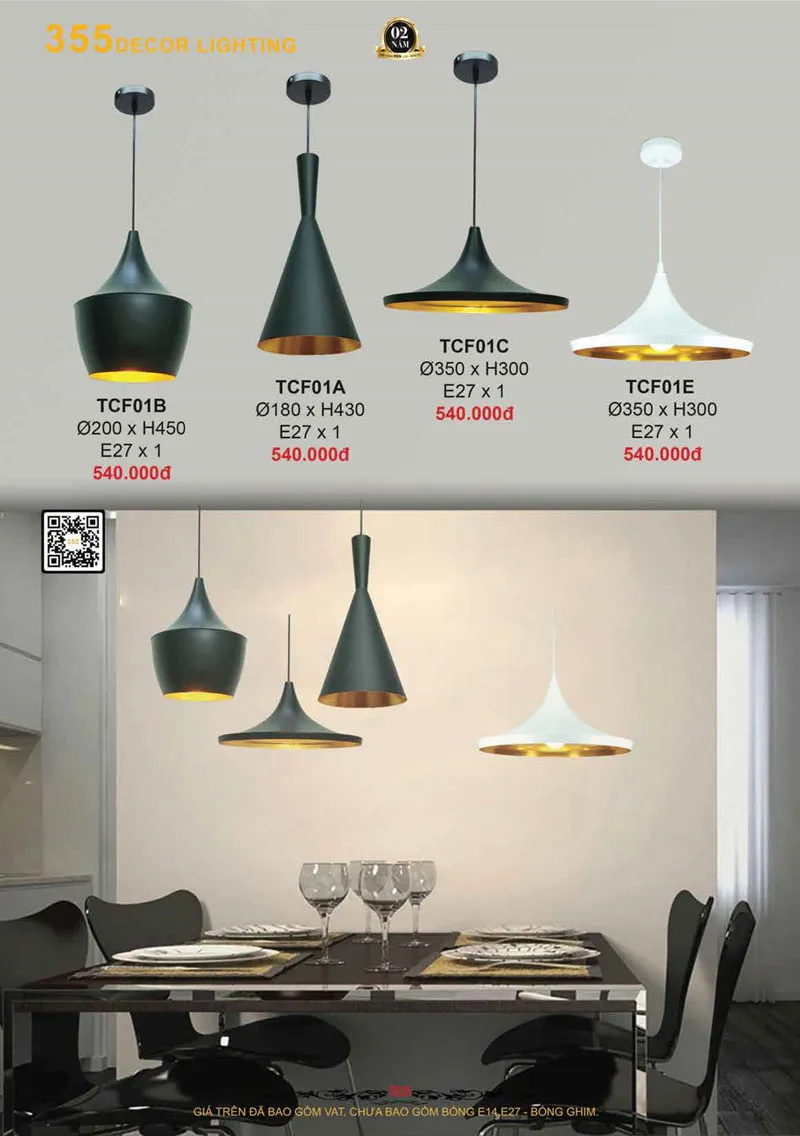 Catalogue Đèn Trang Trí 355 Decor 2026 - Trang 506)