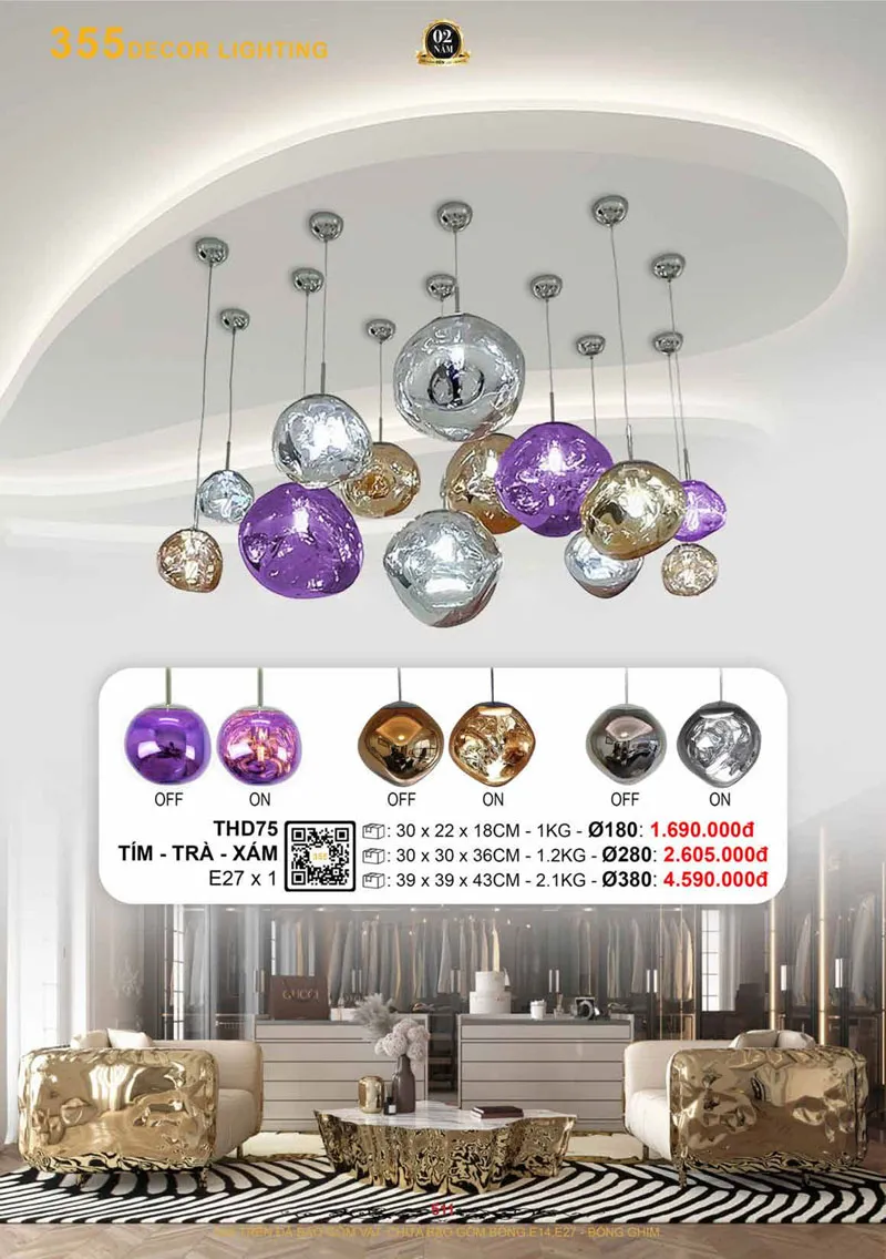 Catalogue Đèn Trang Trí 355 Decor 2026 - Trang 512)