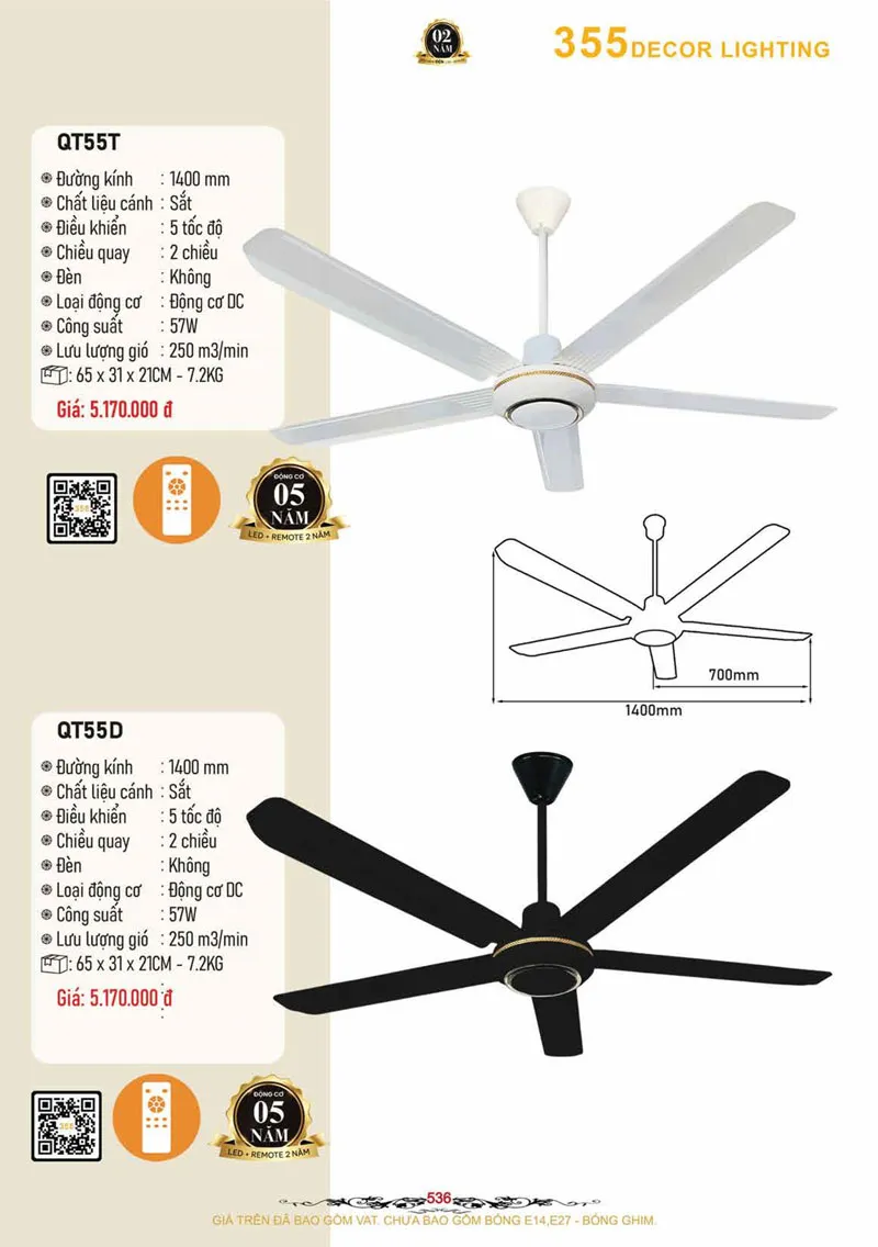 Catalogue Đèn Trang Trí 355 Decor 2026 - Trang 537)