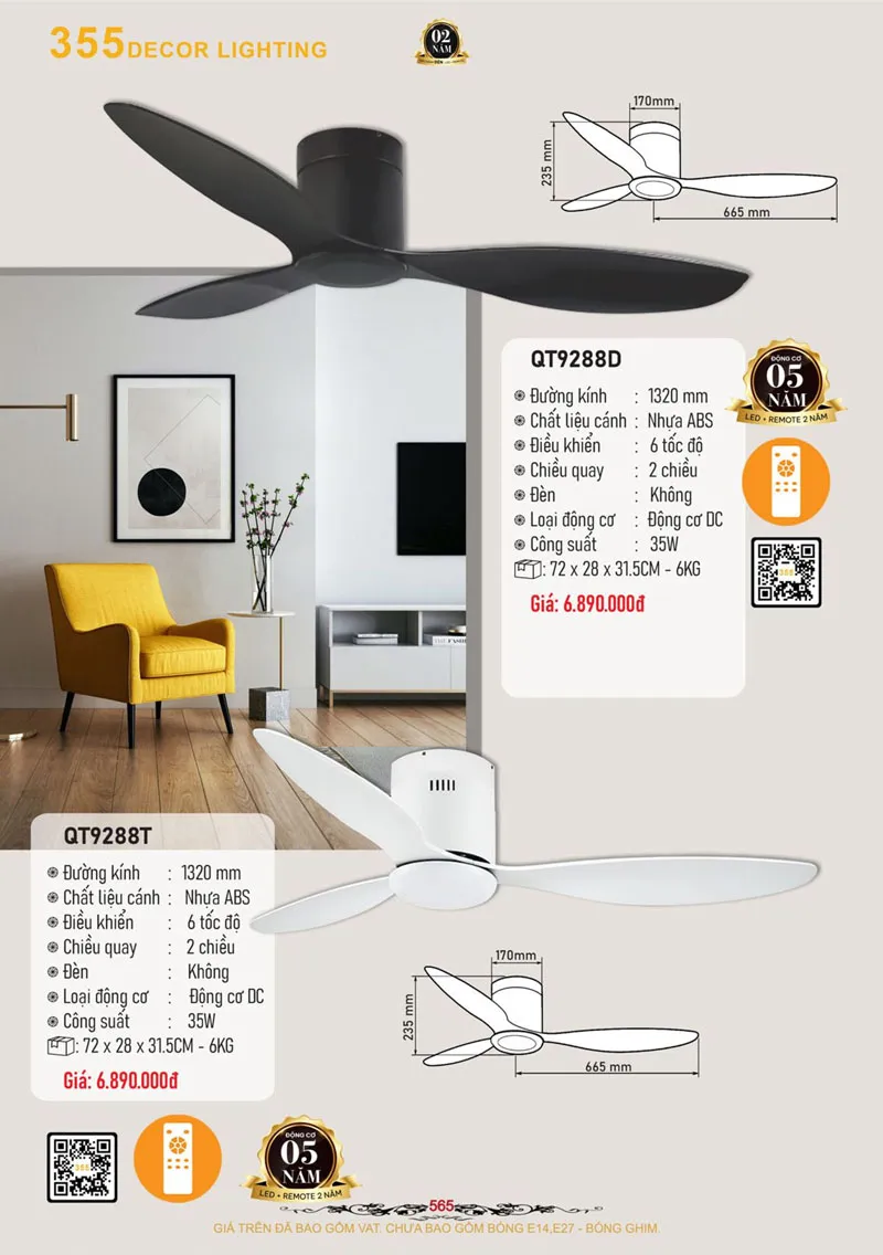 Catalogue Đèn Trang Trí 355 Decor 2026 - Trang 566)