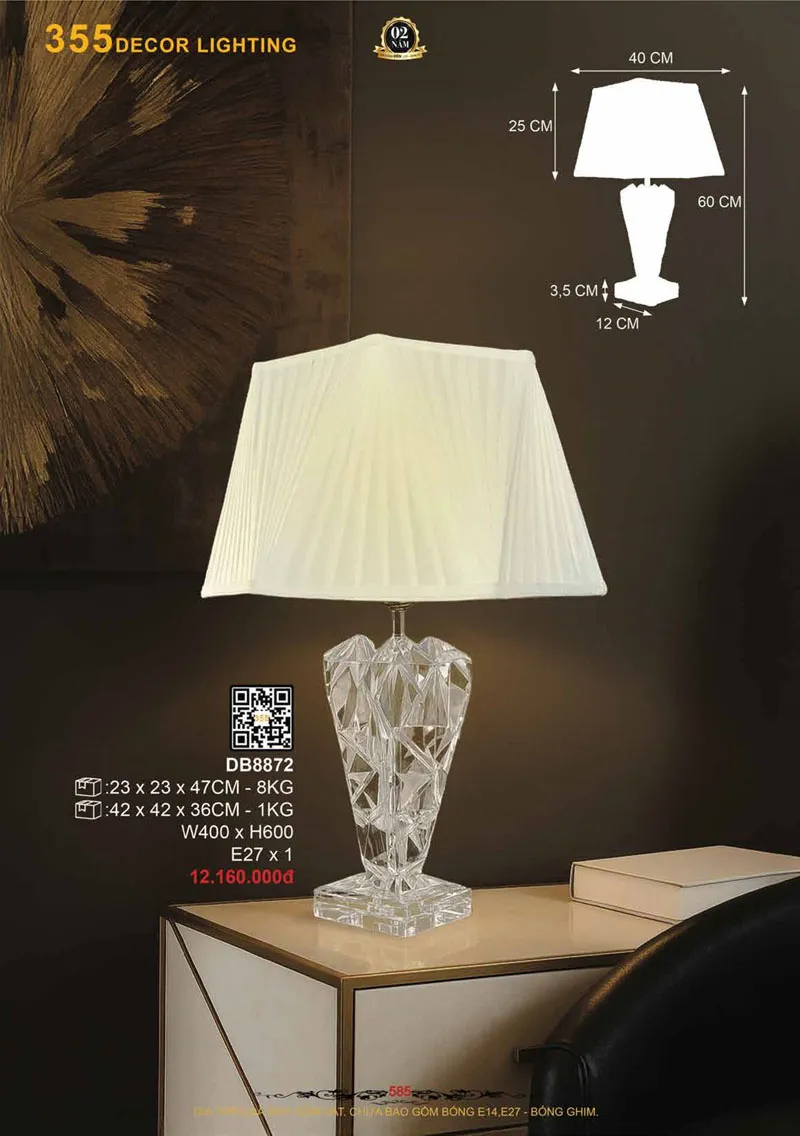 Catalogue Đèn Trang Trí 355 Decor 2026 - Trang 586)