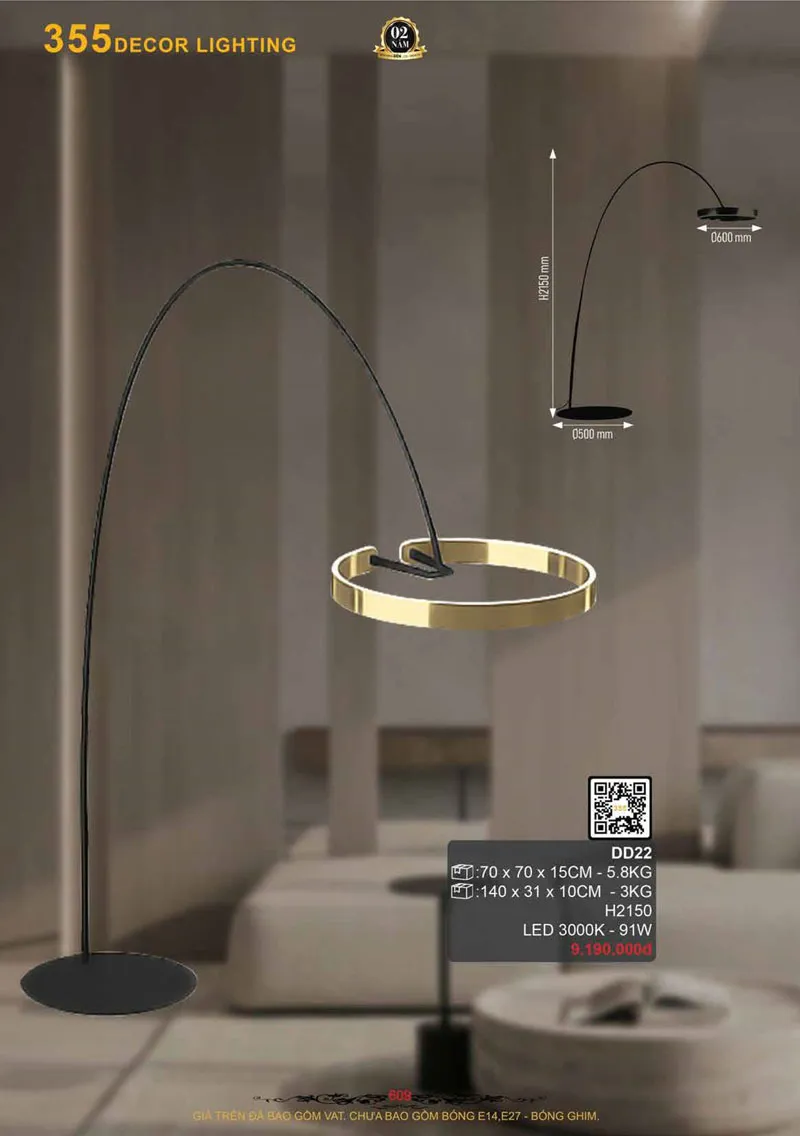 Catalogue Đèn Trang Trí 355 Decor 2026 - Trang 610)