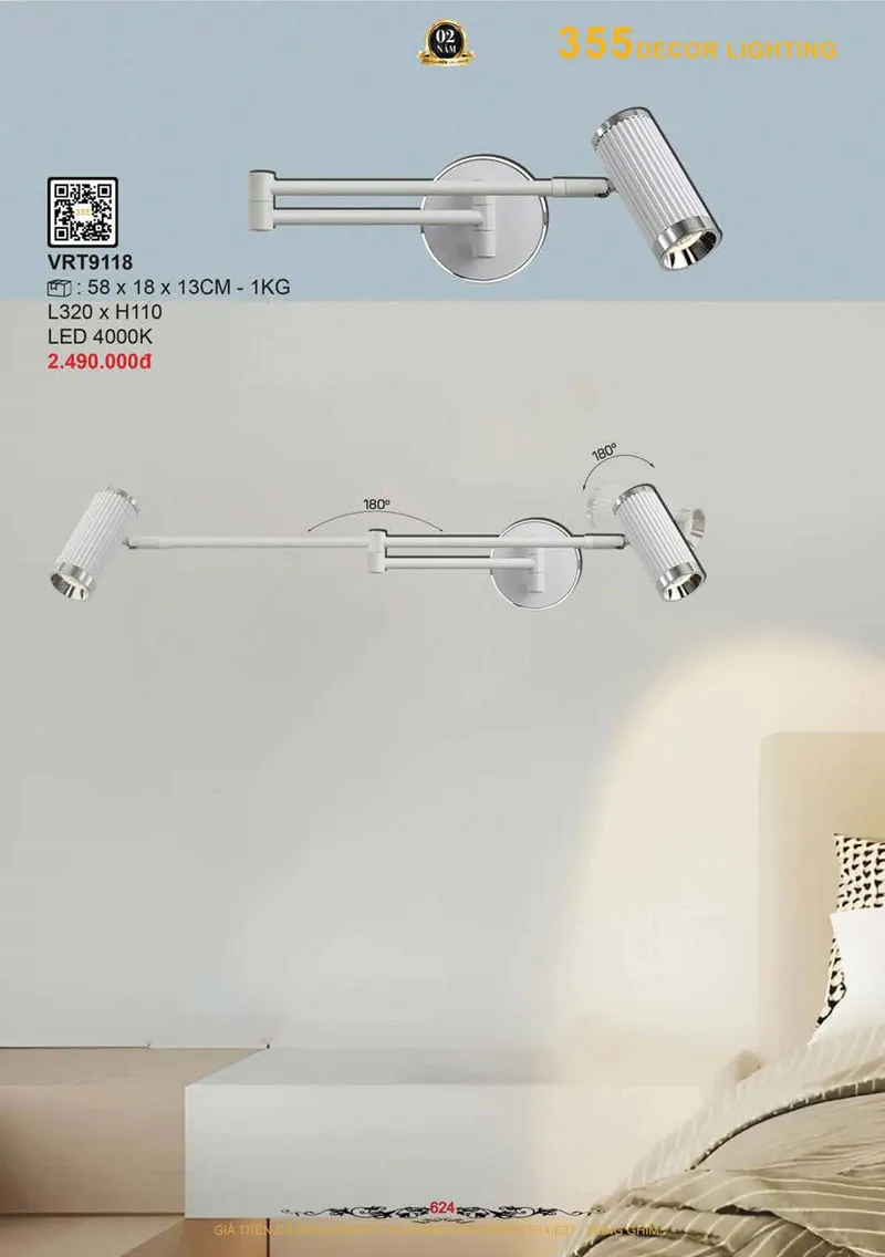 Catalogue Đèn Trang Trí 355 Decor 2026 - Trang 625)