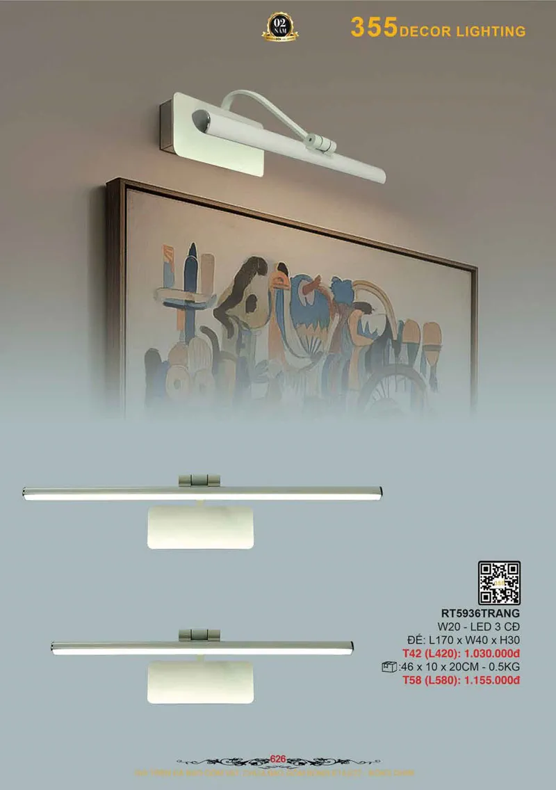Catalogue Đèn Trang Trí 355 Decor 2026 - Trang 627)