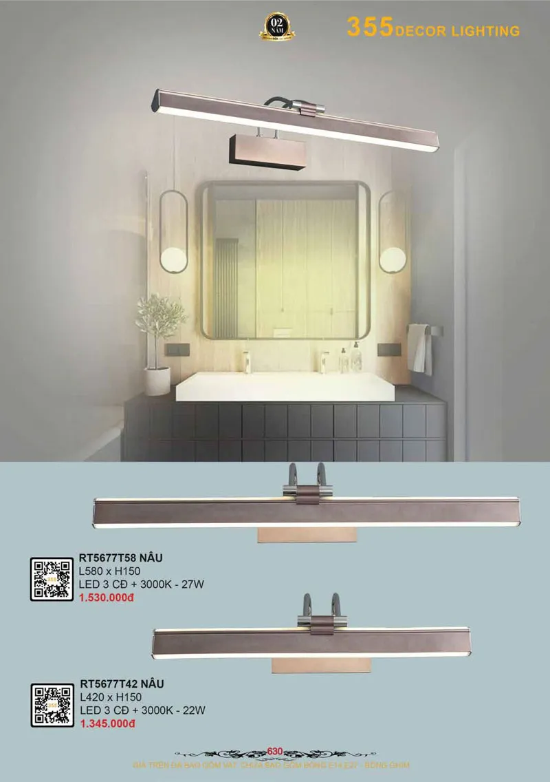 Catalogue Đèn Trang Trí 355 Decor 2026 - Trang 631)