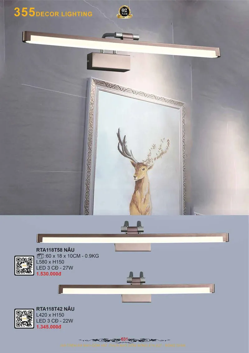 Catalogue Đèn Trang Trí 355 Decor 2026 - Trang 632)