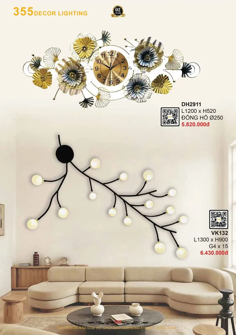 Catalogue Đèn Trang Trí 355 Decor 2026 - Trang 640)