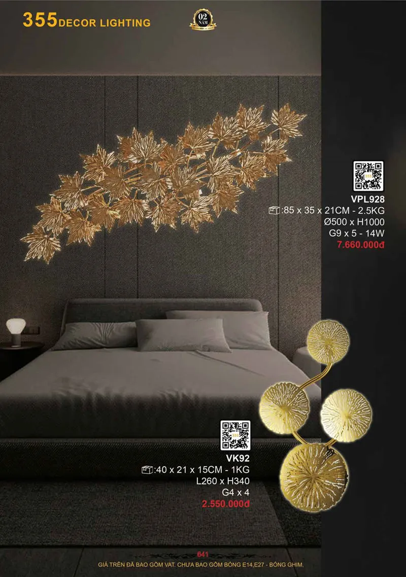 Catalogue Đèn Trang Trí 355 Decor 2026 - Trang 642)