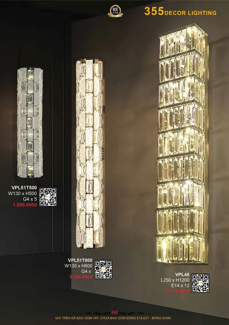 Catalogue Đèn Trang Trí 355 Decor 2026 - Trang 643)