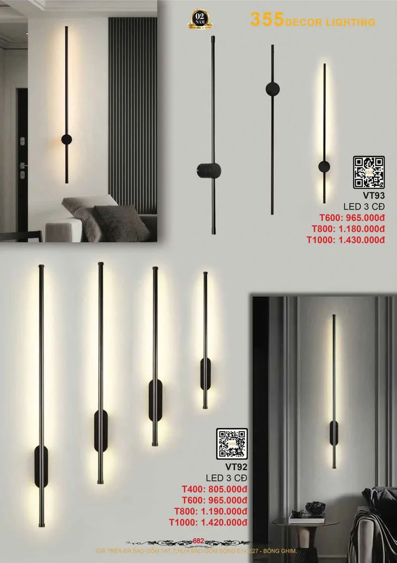 Catalogue Đèn Trang Trí 355 Decor 2026 - Trang 683)