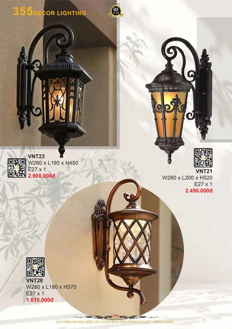 Catalogue Đèn Trang Trí 355 Decor 2026 - Trang 12)