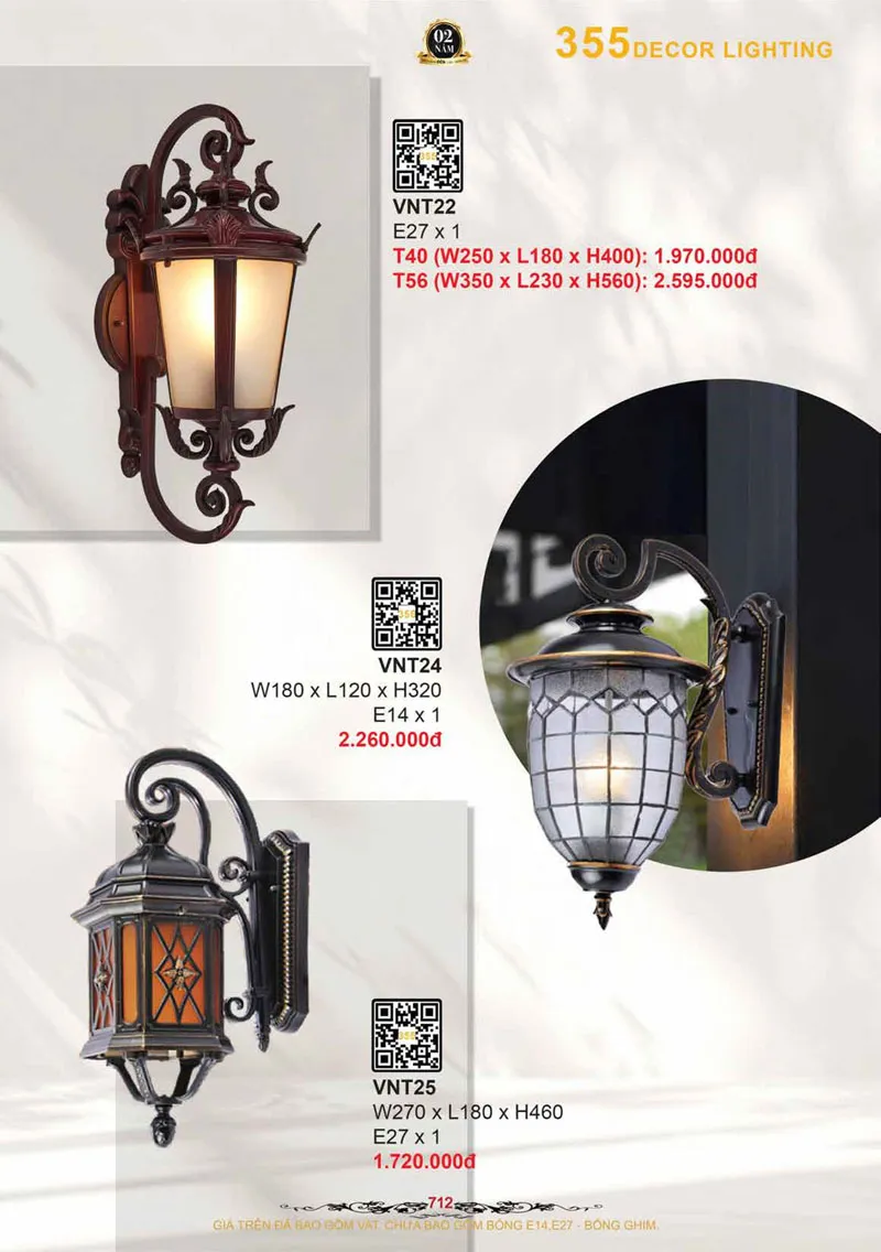 Catalogue Đèn Trang Trí 355 Decor 2026 - Trang 13)