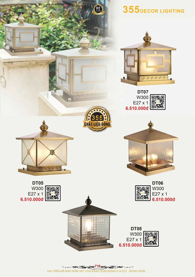 Catalogue Đèn Trang Trí 355 Decor 2026 - Trang 19)