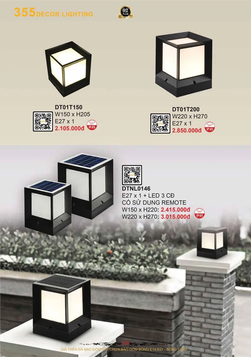 Catalogue Đèn Trang Trí 355 Decor 2026 - Trang 24)