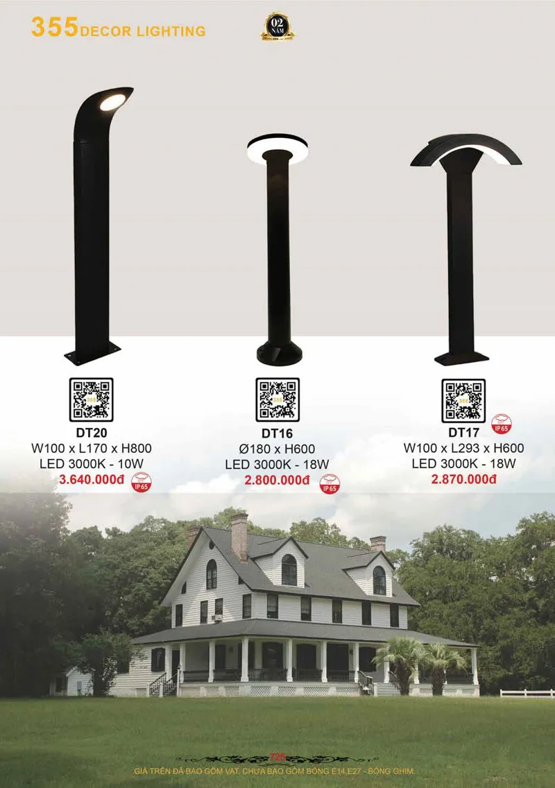 Catalogue Đèn Trang Trí 355 Decor 2026 - Trang 26)