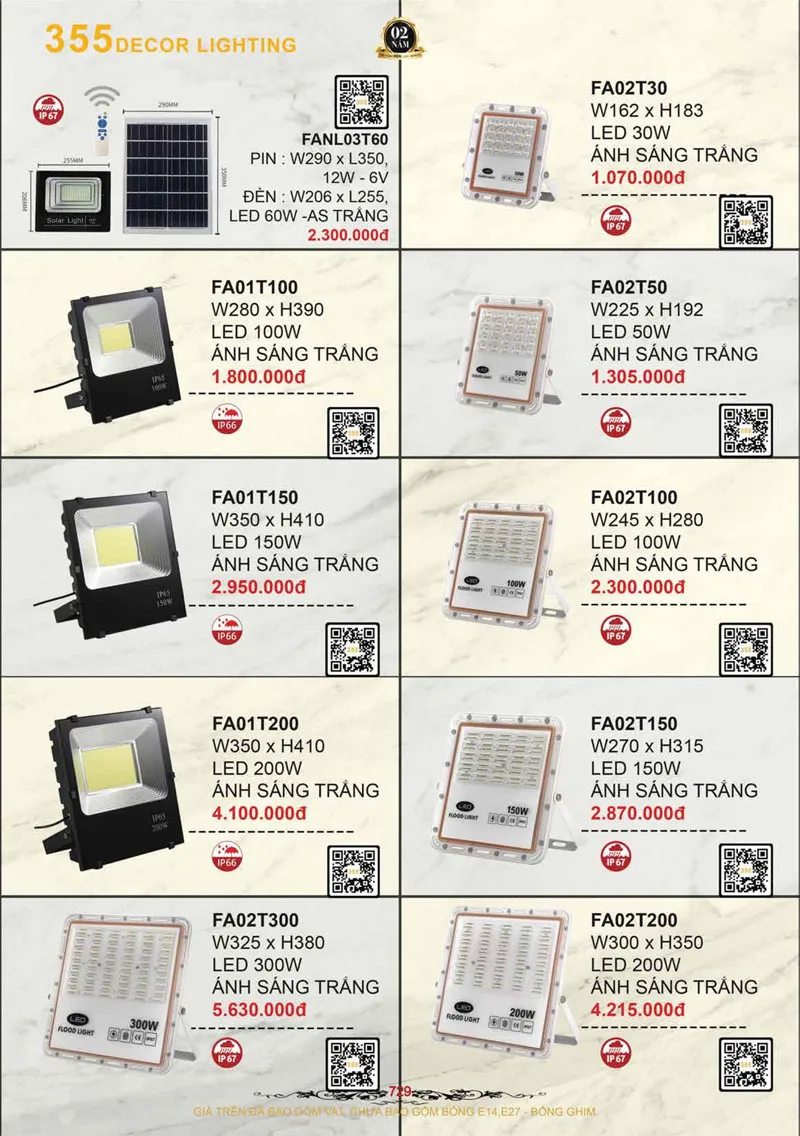 Catalogue Đèn Trang Trí 355 Decor 2026 - Trang 30)
