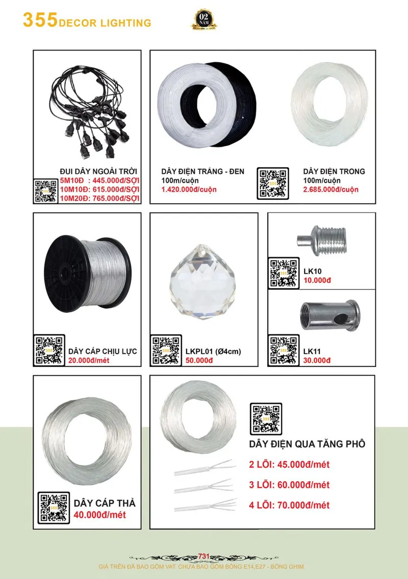 Catalogue Đèn Trang Trí 355 Decor 2026 - Trang 32)