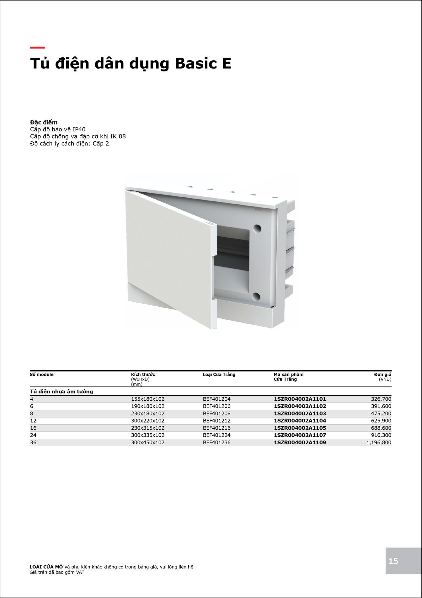 Bảng Giá ABB 2025 mới nhất - Trang 15)