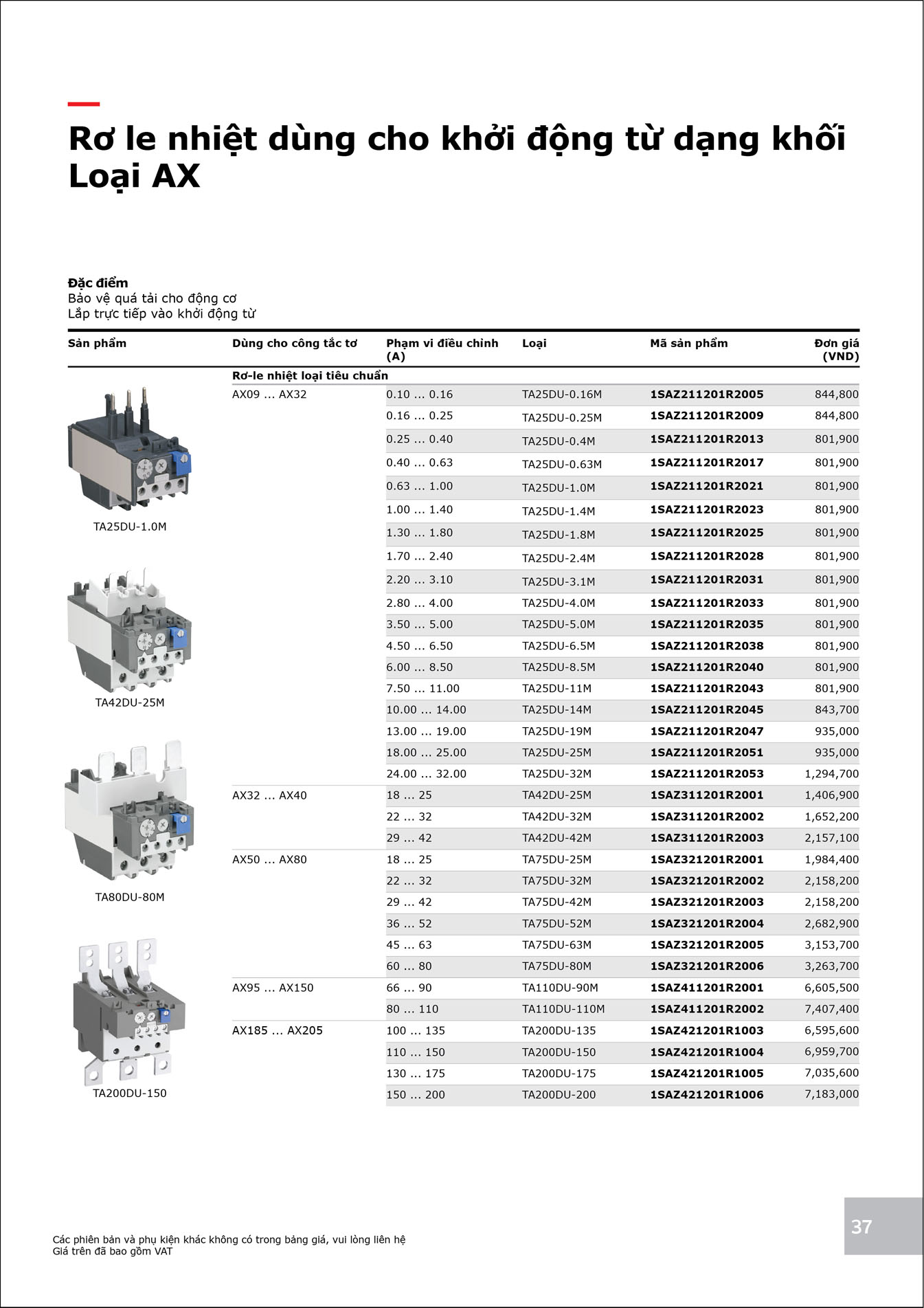 Bảng Giá ABB 2025 mới nhất - Trang 37)